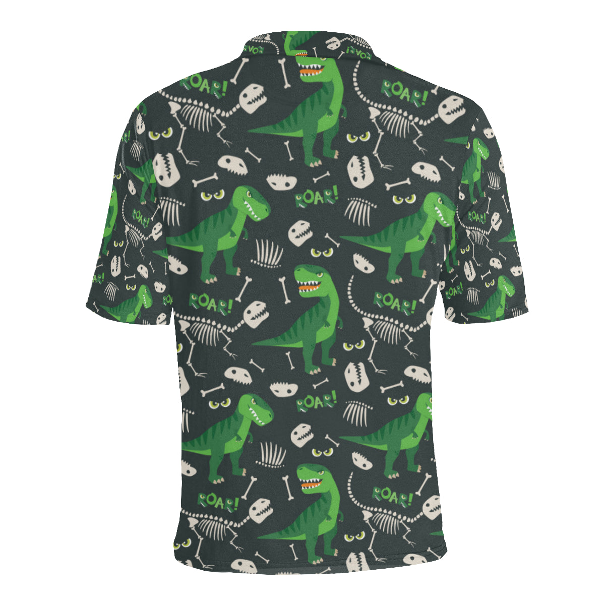 T Rex Pattern Print Design A05 Men Polo Shirt