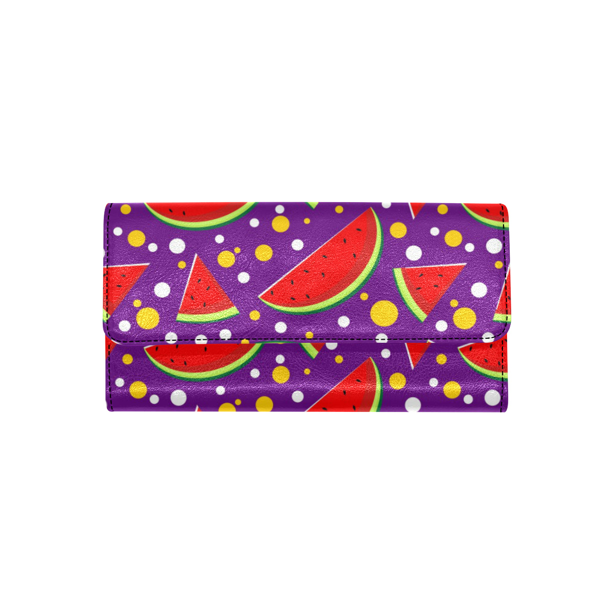 Watermelon Pattern Print Design WM010 Women's Trifold Wallet
