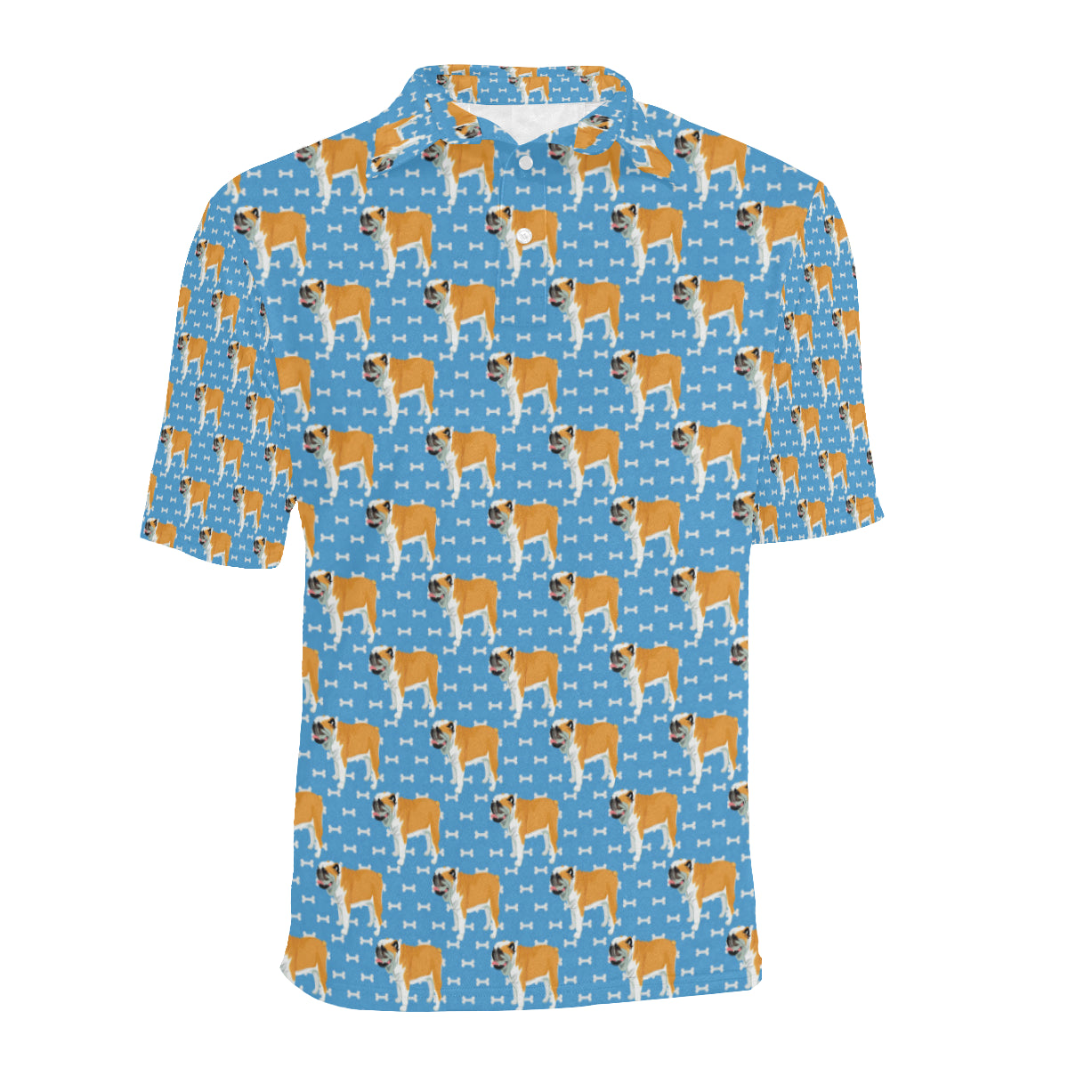Bulldogs Pattern Print Design 06 Men Polo Shirt