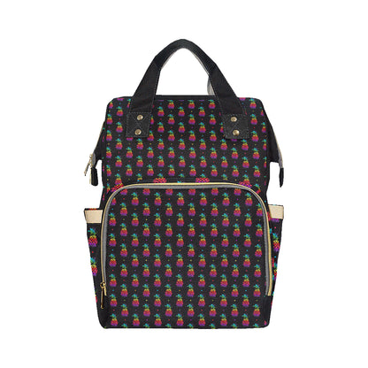 Pineapple Rainbow Dot Print Diaper Bag Backpack
