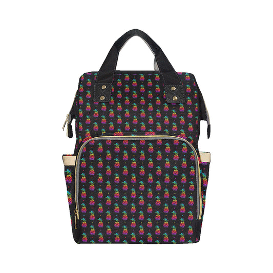 Pineapple Rainbow Dot Print Diaper Bag Backpack