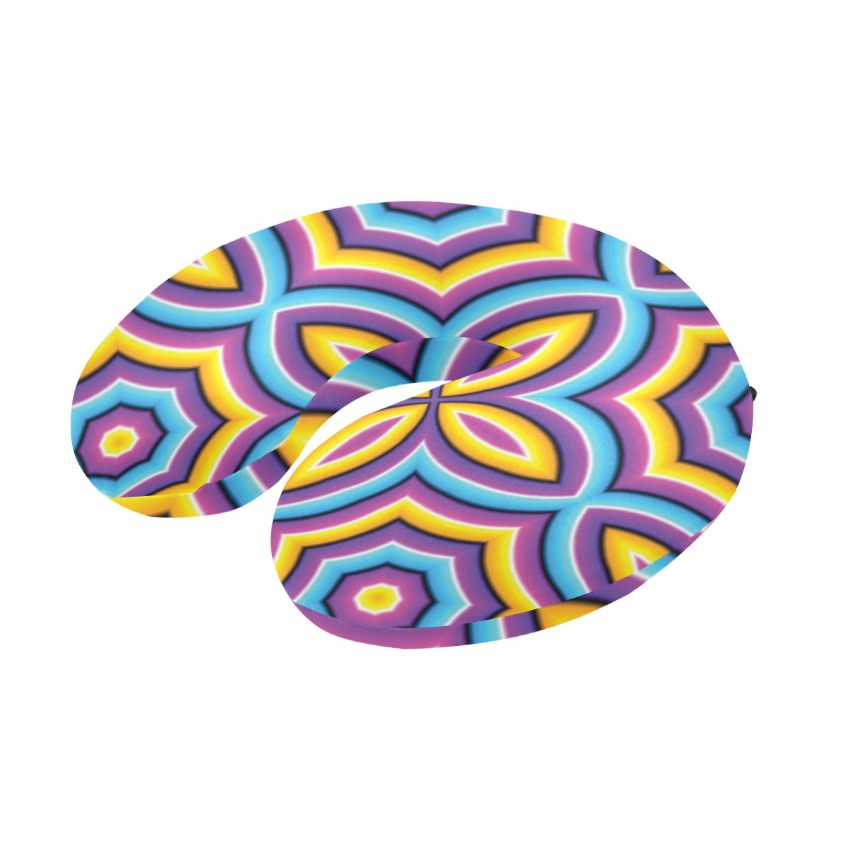 Optical illusion Pattern Print Design A03 U-Shaped Travel Neck Pillow