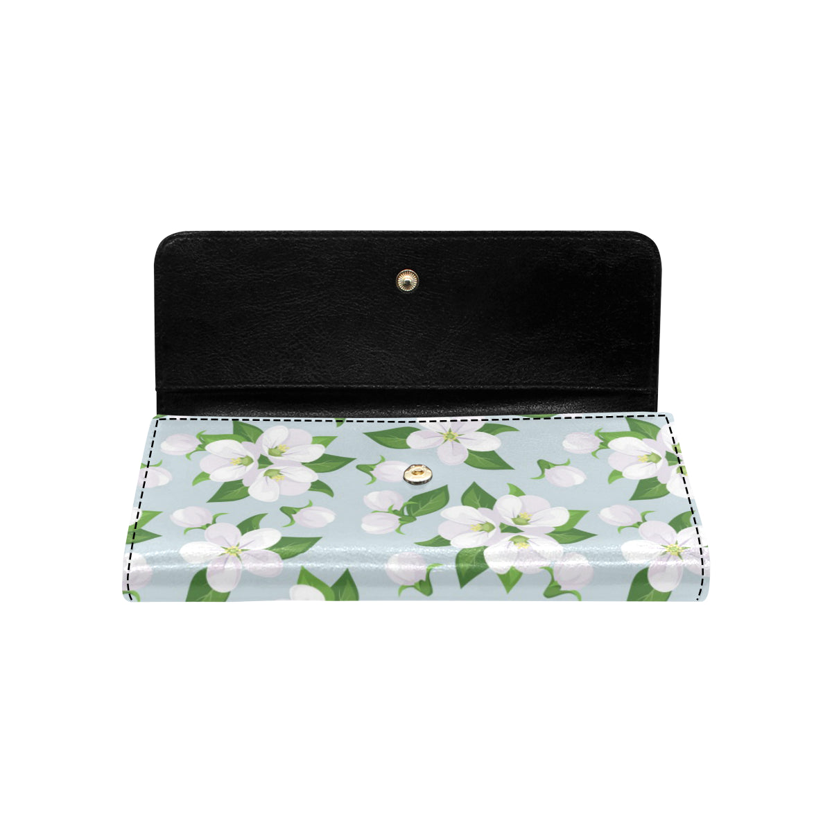 Apple blossom Pattern Print Design AB04 Women's Trifold Wallet