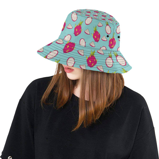 Dragonfruit Pattern Print Design DF01 Unisex Bucket Hat
