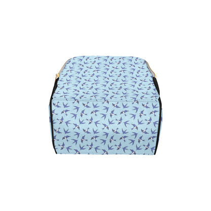 Swallow Bird Pattern Print Design 06 Diaper Bag Backpack
