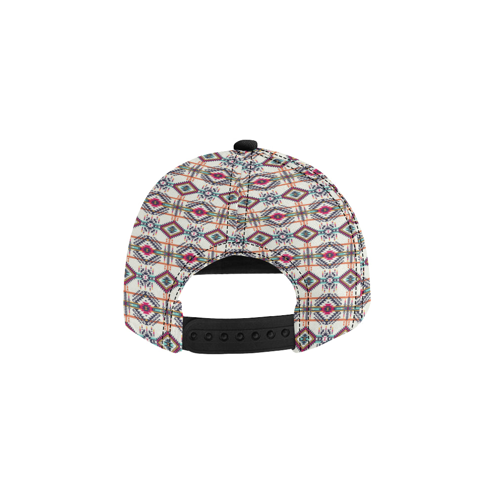 Indian Navajo Art Themed Design Print Snapback Cap