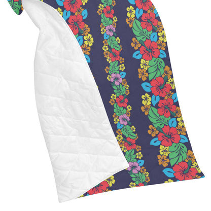 Hawaiian Themed Pattern Print Design H03 Premium Quilt
