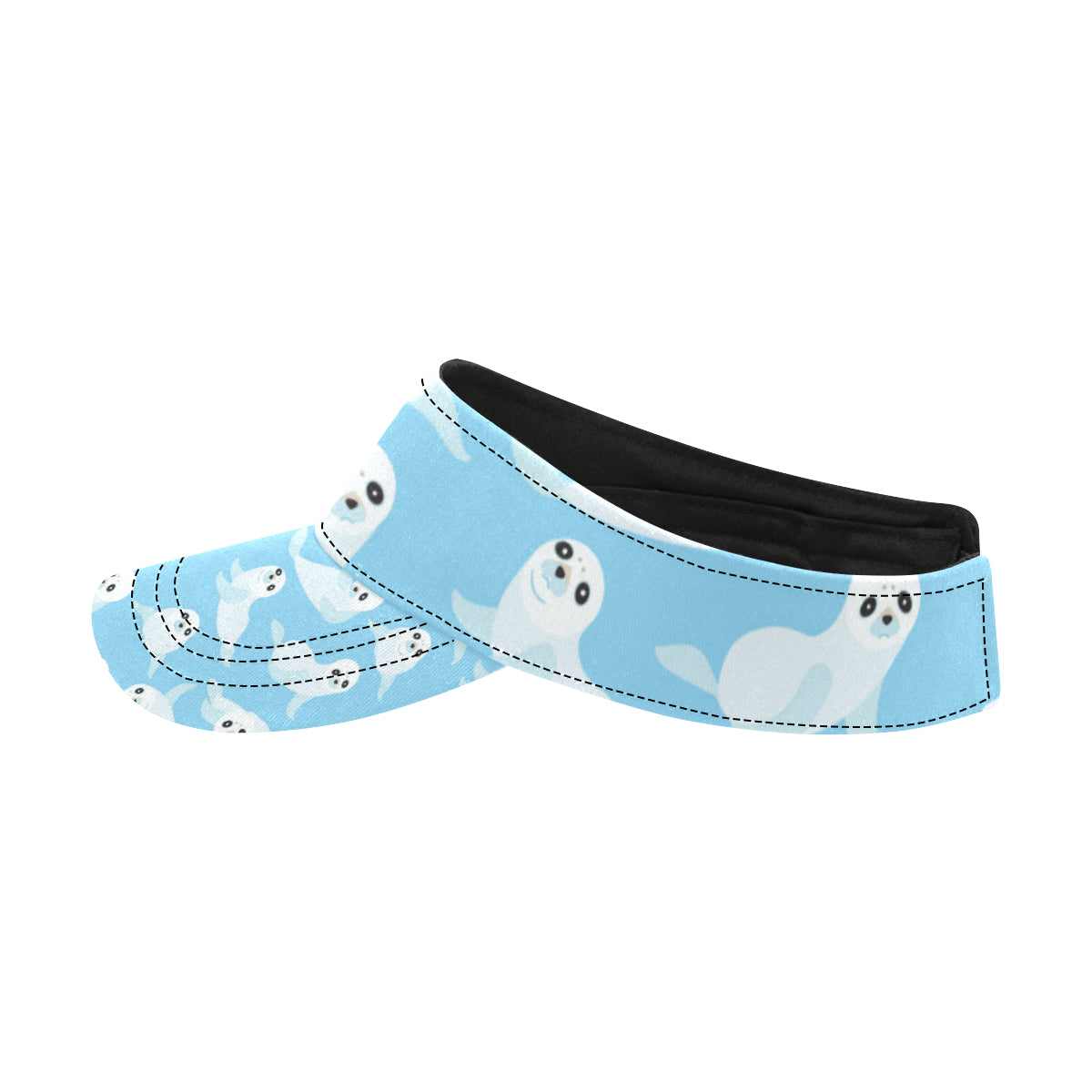 Sea Lion Cute Pattern Print Design 03 Unisex Sun Visor