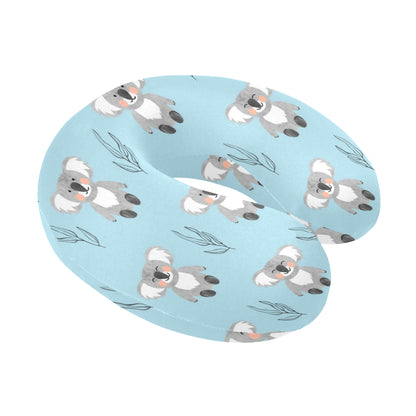 Koala Pattern Print Design 01 U-Shaped Travel Neck Pillow