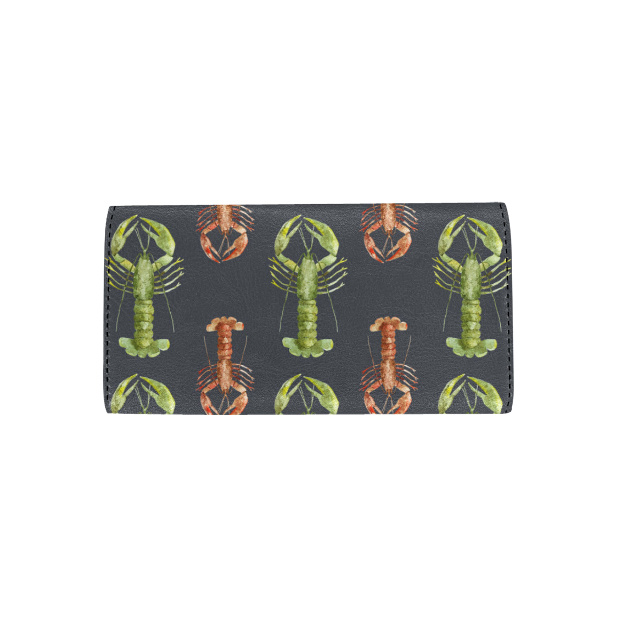 Lobster Pattern Print Design 01 Women's Trifold Wallet