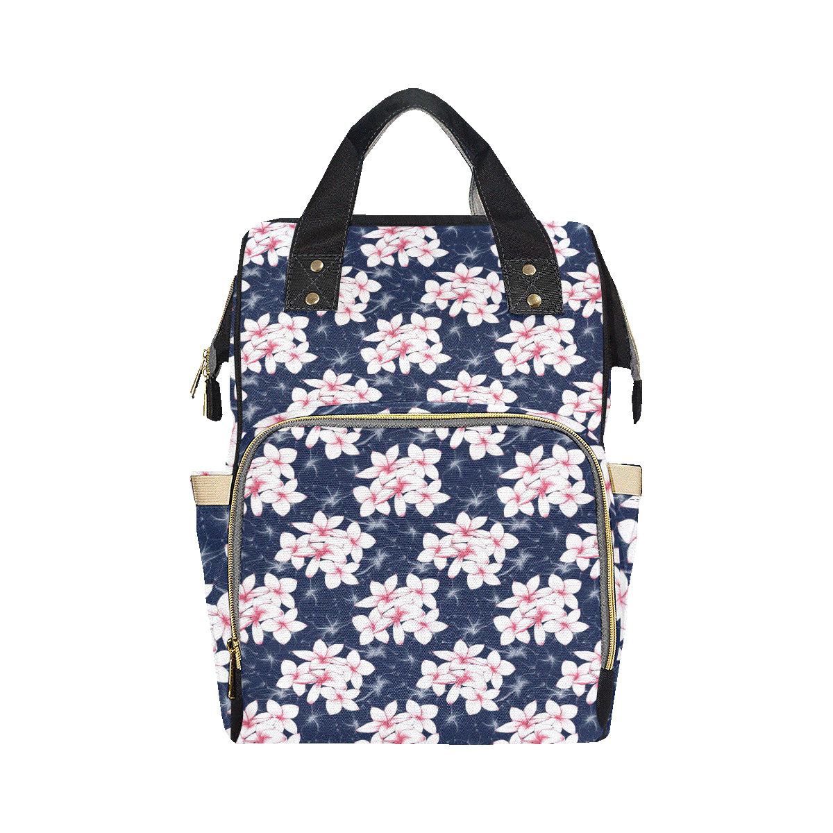 Plumeria Pattern Print Design PM017 Diaper Bag Backpack