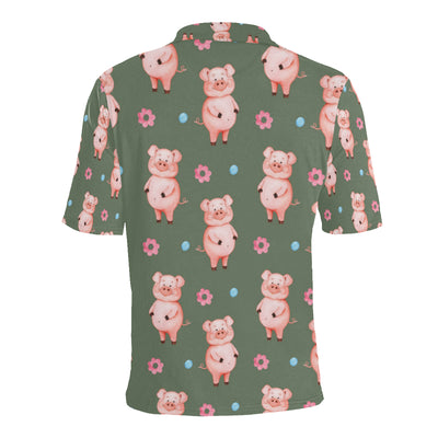 Pig Pattern Print Design 03 Men Polo Shirt