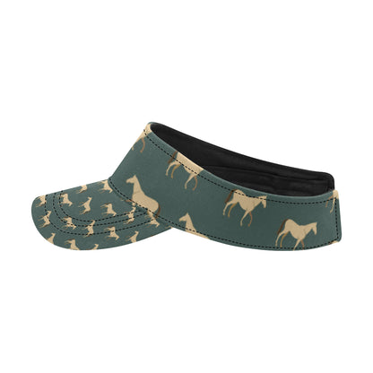 Horse Classic Themed Pattern Print Unisex Sun Visor