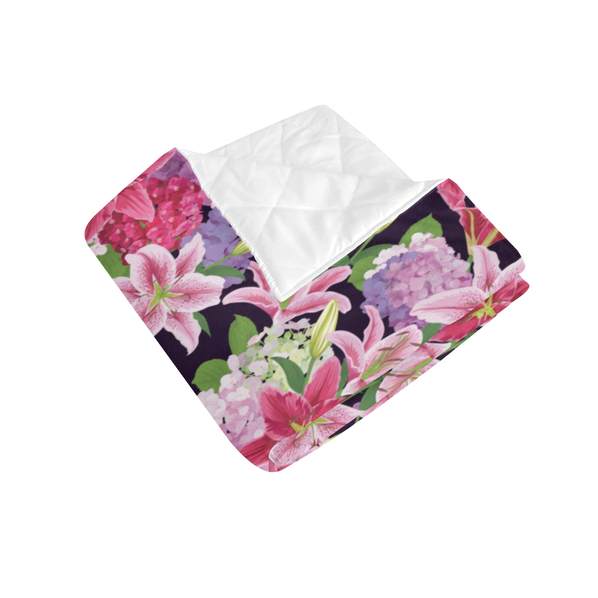 Lily Pattern Print Design LY017 Premium Quilt