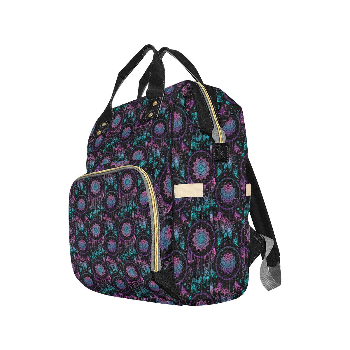 Dream catcher boho mandala Diaper Bag Backpack