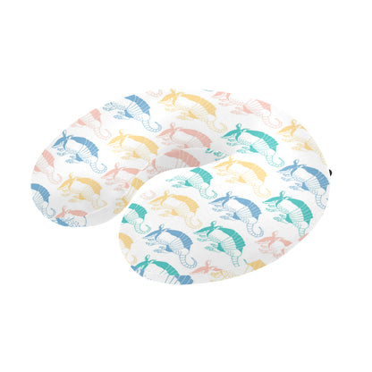 Armadillo Pattern Print Design 05 U-Shaped Travel Neck Pillow
