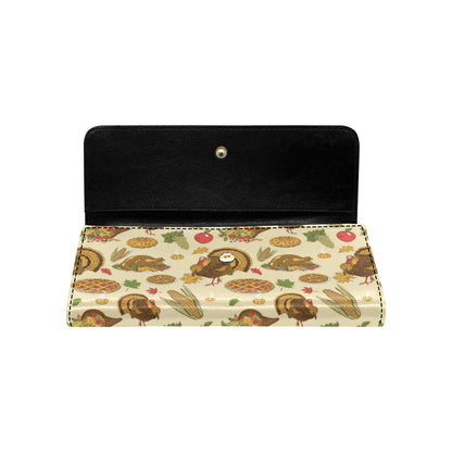 Turkey Pattern Print Design 02 Women's Trifold Wallet