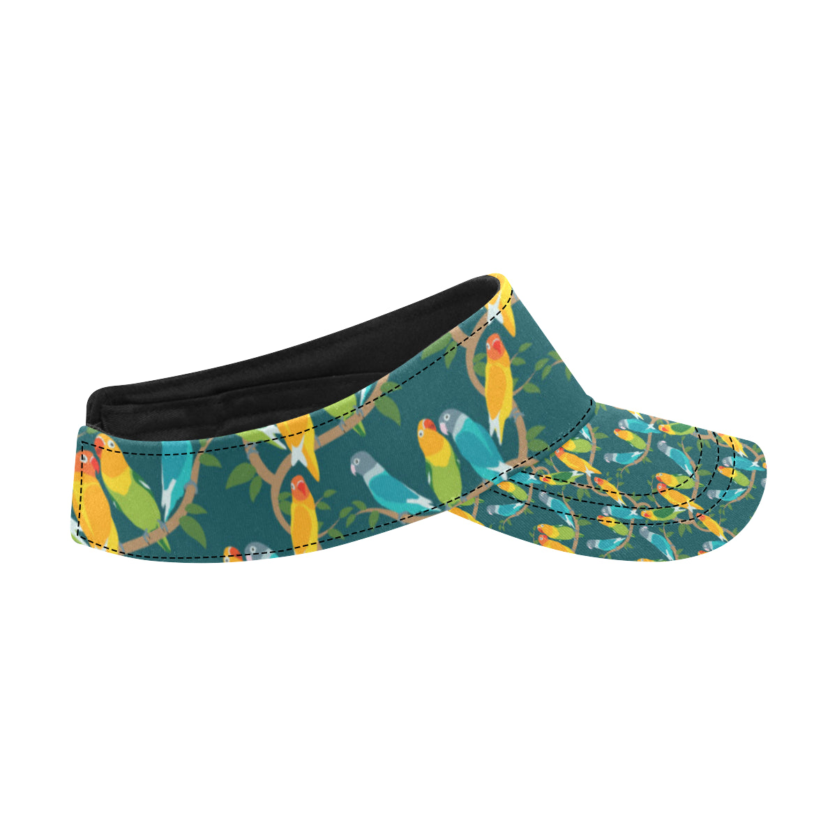 Lovebird Pattern Print Design 02 Unisex Sun Visor