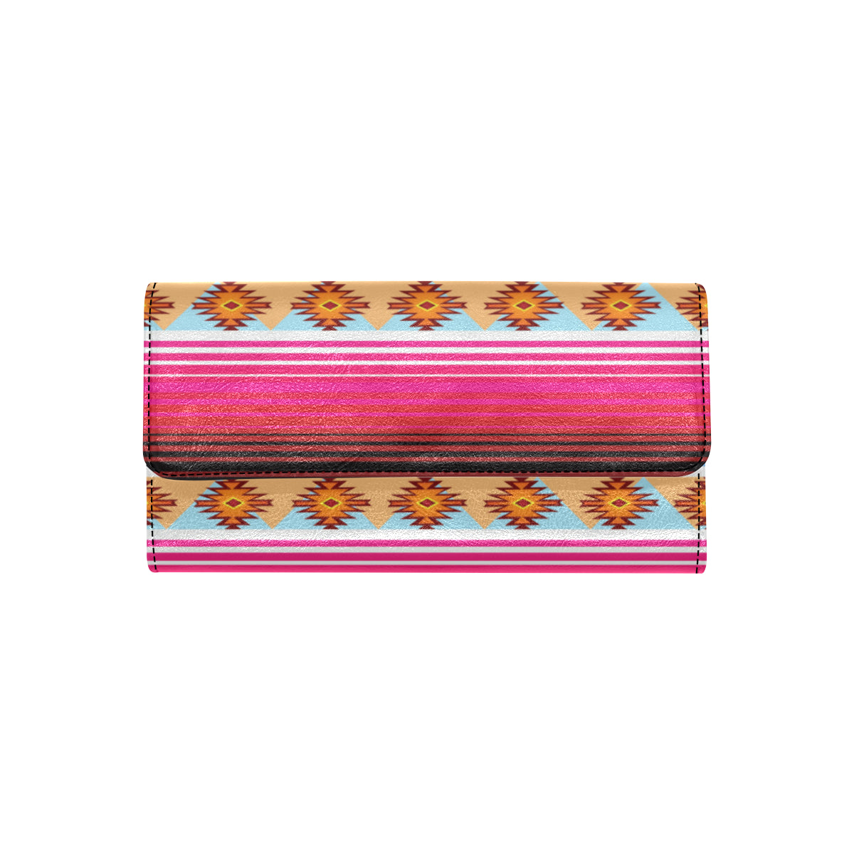 Mexican Pattern Print Design 03 Women's Trifold Wallet