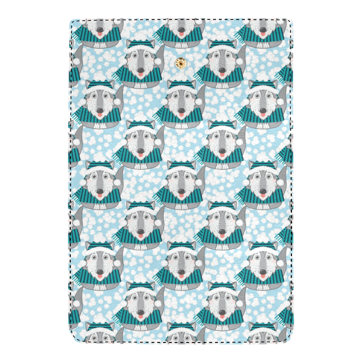 Alaskan Malamute Pattern Print Design 01 Women's Trifold Wallet