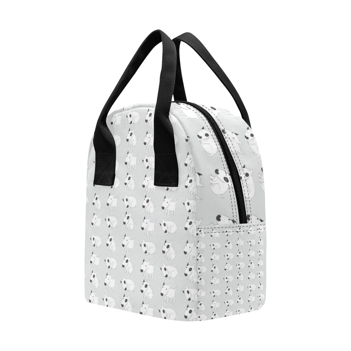 Bull Terrier hand draw Print Pattern Insulated Lunch Bag