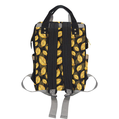 Elm Leave Summer Print Pattern Diaper Bag Backpack