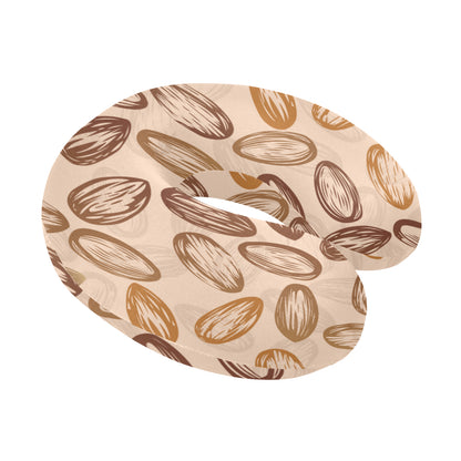Almond Pattern Print Design 02 U-Shaped Travel Neck Pillow