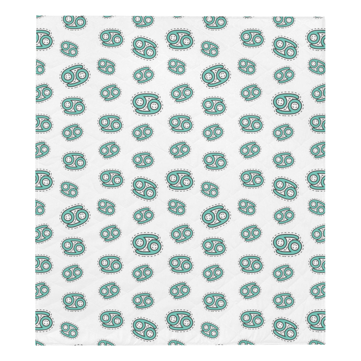 Cancer Zodiac Pattern Print Design 04 Premium Quilt
