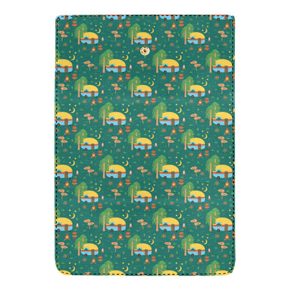 Camping Camper Pattern Print Design 06 Women's Trifold Wallet