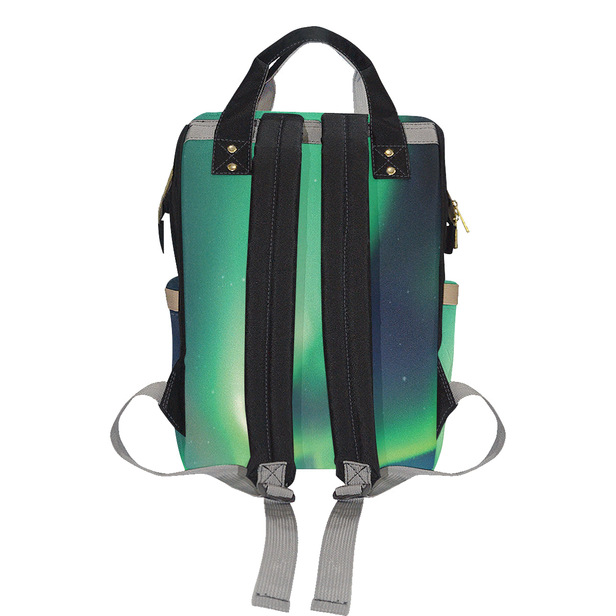 Aurora Borealis Pattern Print Design 04 Diaper Bag Backpack