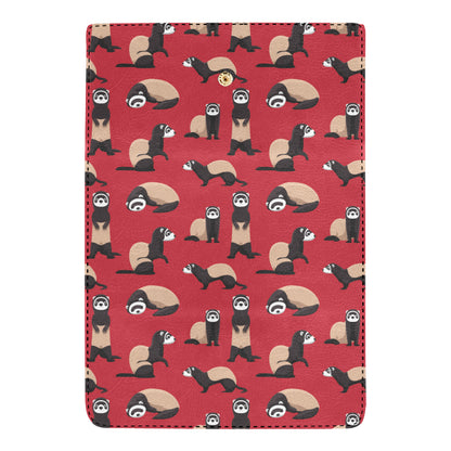 Ferret Pattern Print Design 02 Women's Trifold Wallet