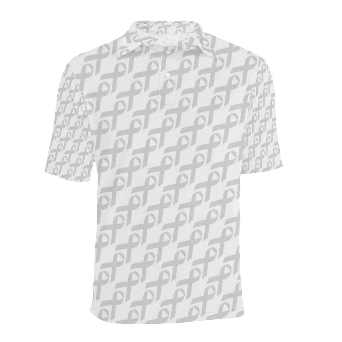 Brain cancer Pattern Print Design 02 Men Polo Shirt