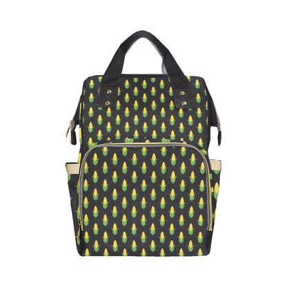 Corn Pattern Print Design 05 Diaper Bag Backpack
