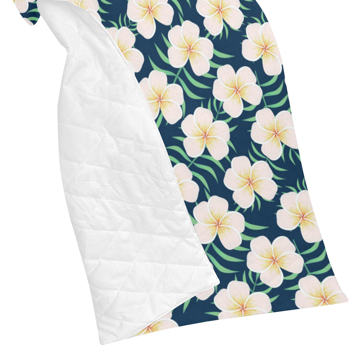 Pink Plumeria Pattern Print Design PM016 Premium Quilt