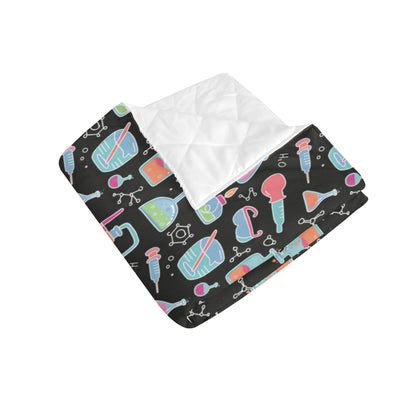 Chemical Pattern Print Design 06 Premium Quilt
