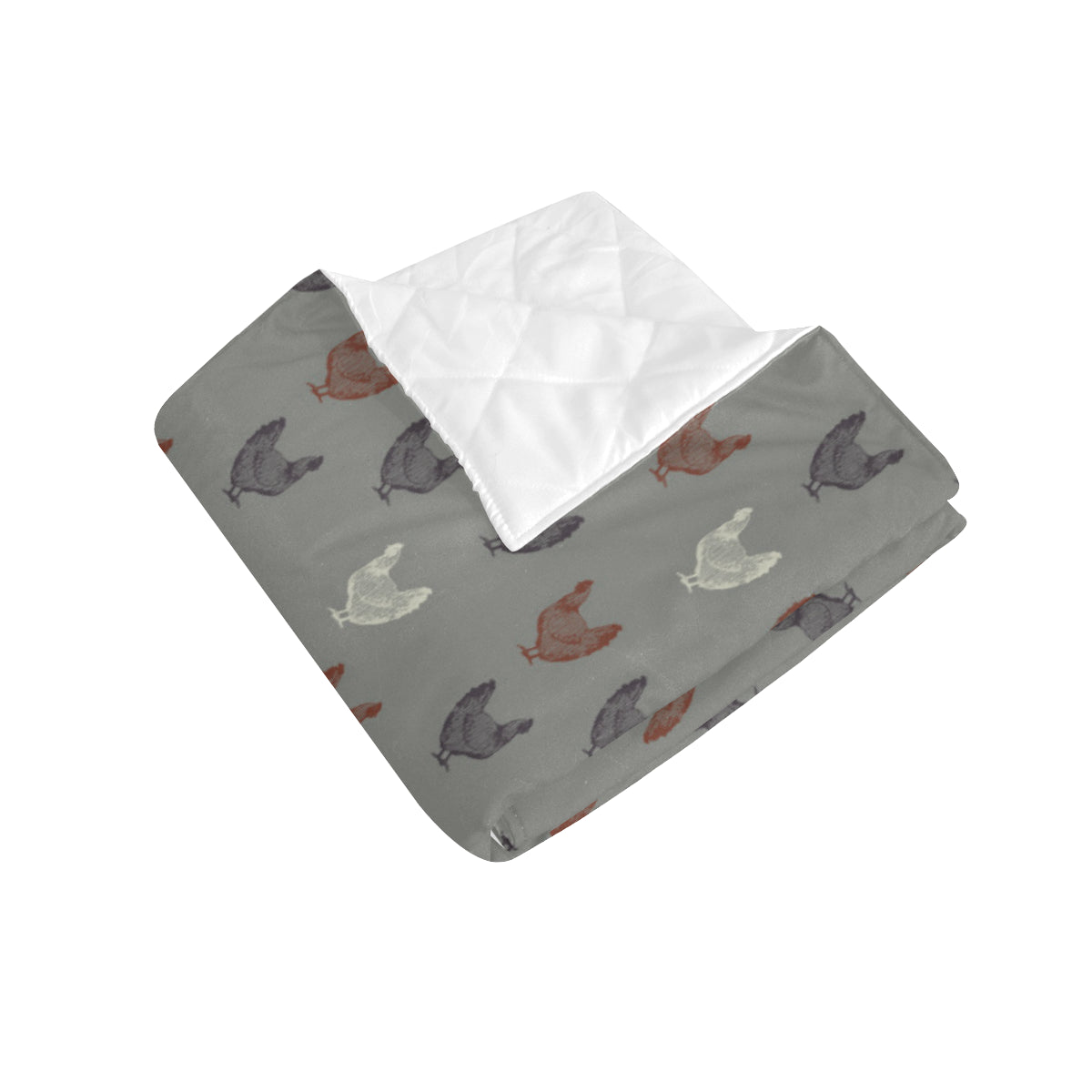 Chicken Pattern Print Design 01 Premium Quilt