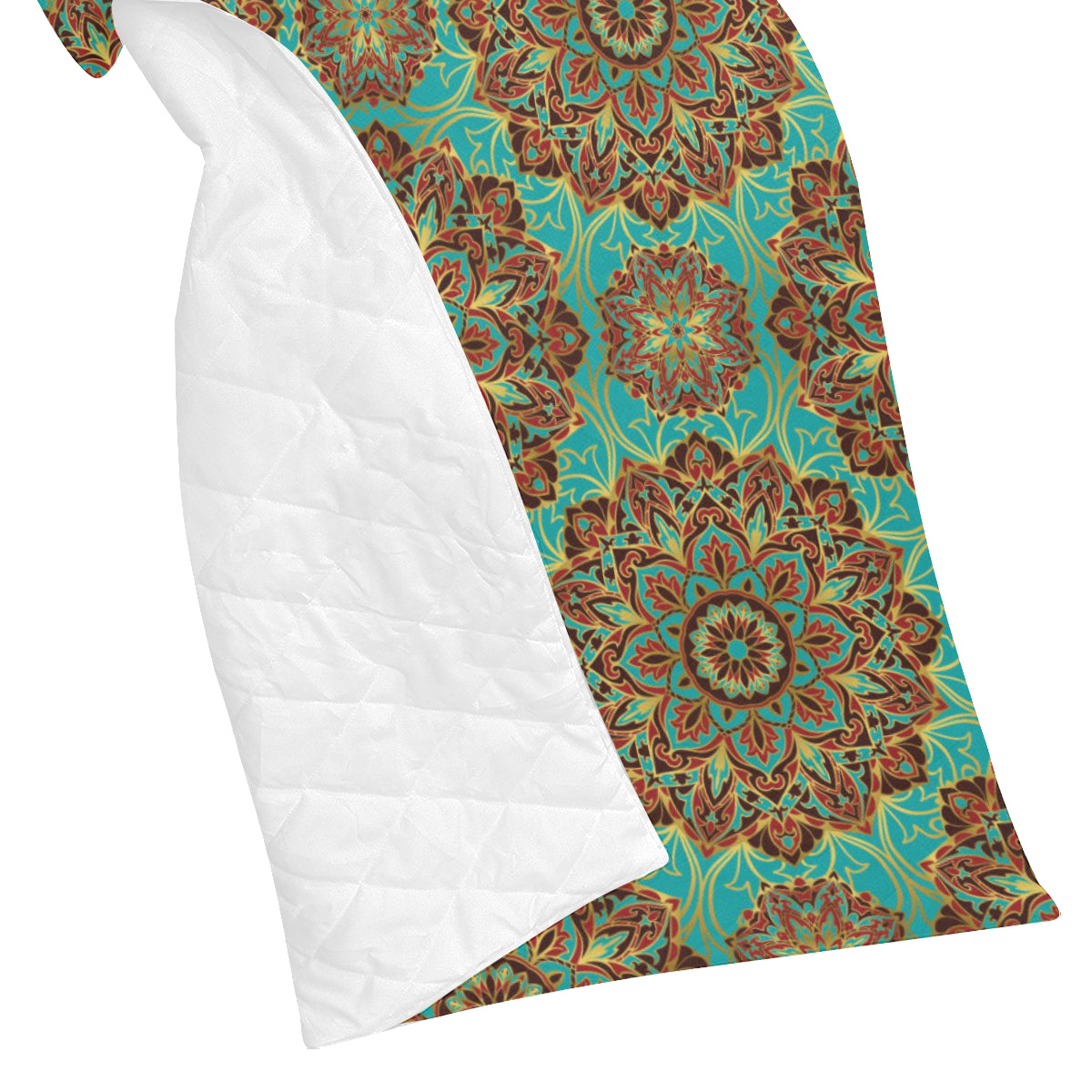 Medallion Pattern Print Design 02 Premium Quilt
