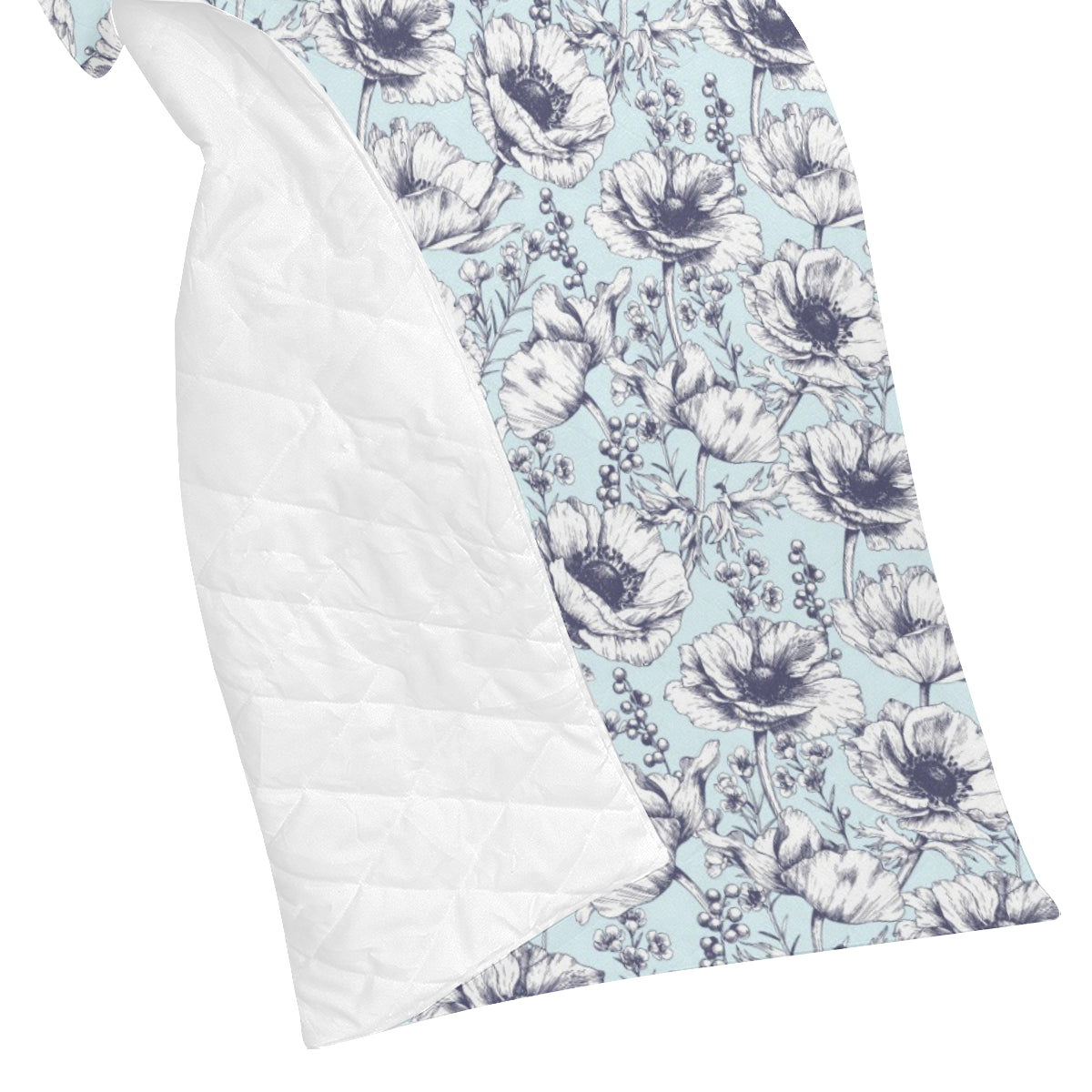 Anemone Pattern Print Design 02 Premium Quilt