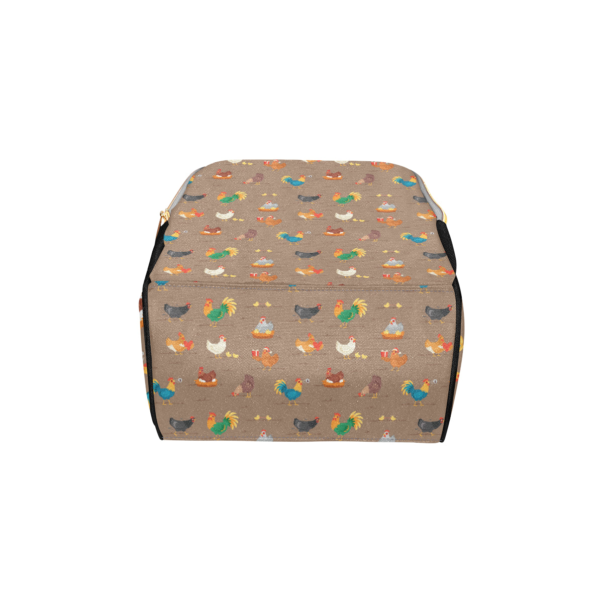 Chicken Happy Print Pattern Diaper Bag Backpack