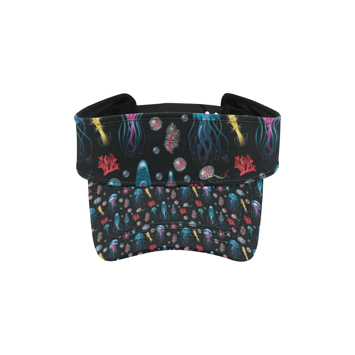 Jellyfish Underwater Print Unisex Sun Visor