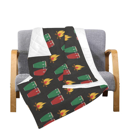Conga Pattern Print Design 01 Premium Quilt