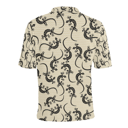 lizard Pattern Print Design 02 Men Polo Shirt