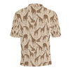 Giraffe Pattern Design Print Men Polo Shirt