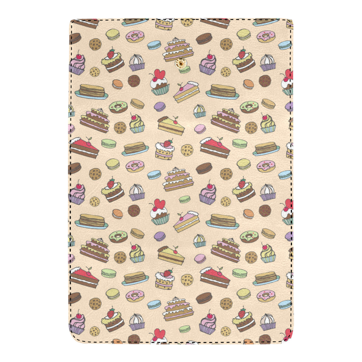 Cake Pattern Print Design 03 Women's Trifold Wallet