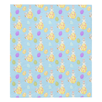 Easter Eggs Pattern Print Design RB015 Premium Quilt