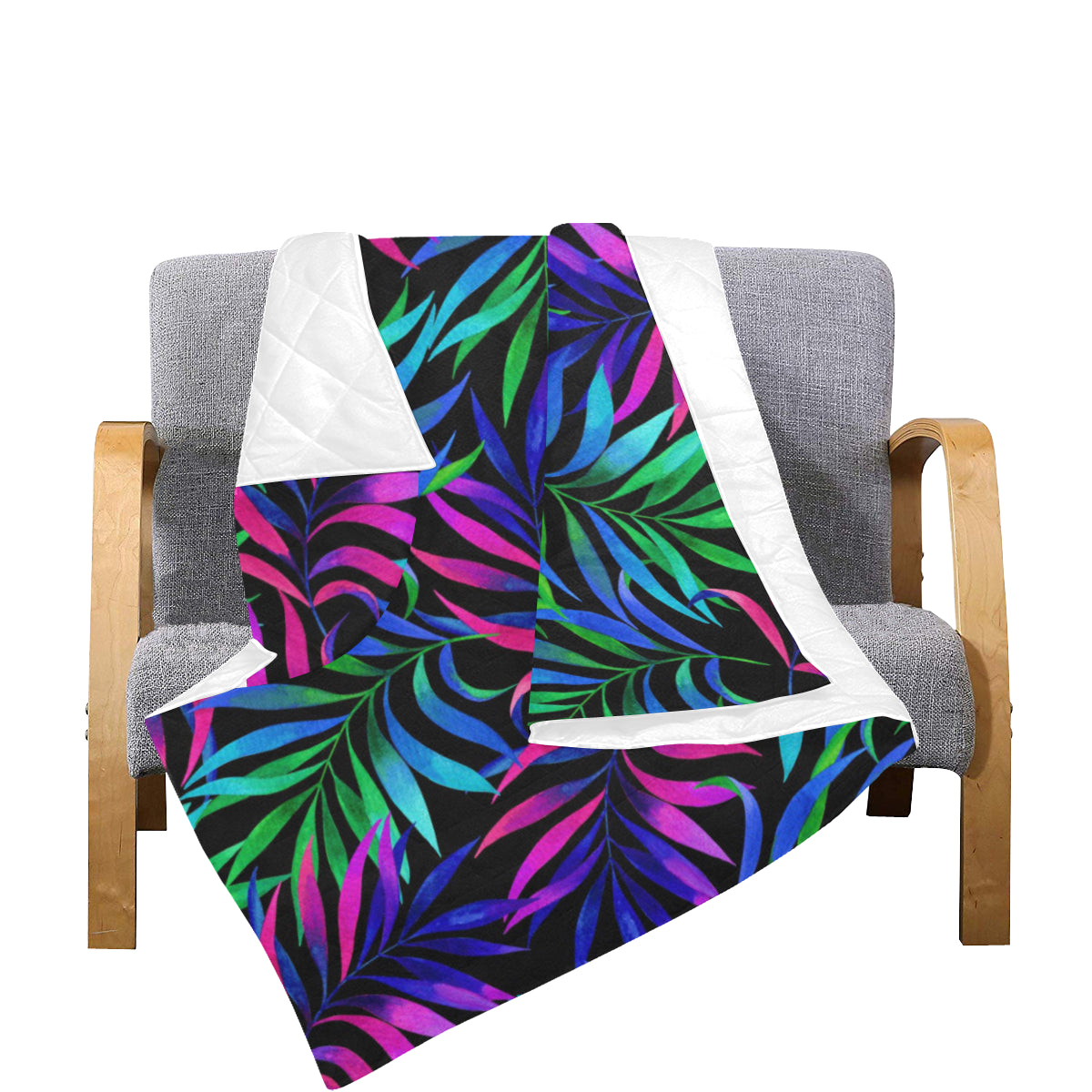 Tropical Flower Pattern Print Design TF010 Premium Quilt