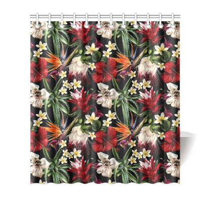Summer Floral Pattern Print Design SF03 Shower Curtain