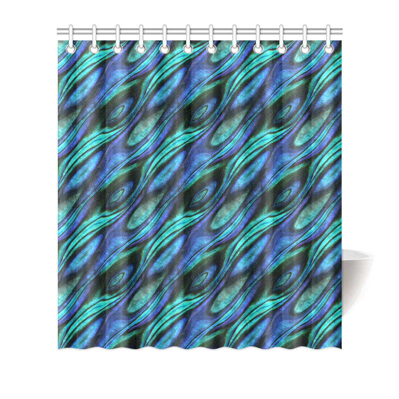 Abalone Pattern Print Design 03 Shower Curtain