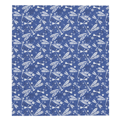 Dragonfly Pattern Print Design 03 Premium Quilt