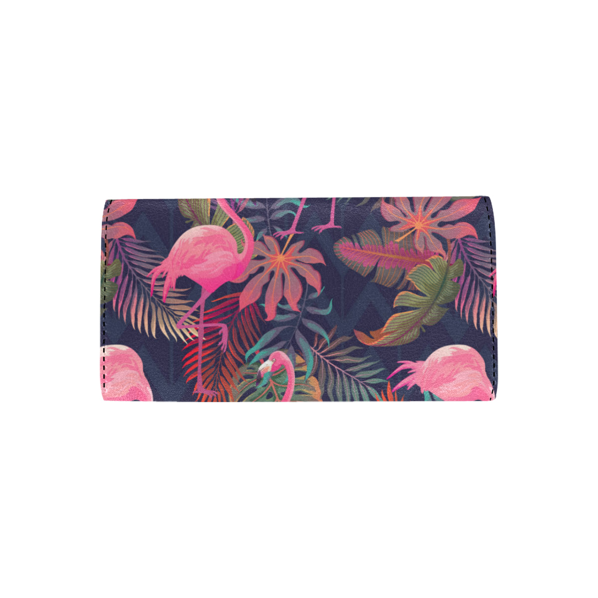 Flamingo Tropical Pattern Women's Trifold Wallet